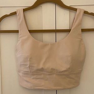 LULULEMON ALIGN BRA SIZE 6, PALE LINEN